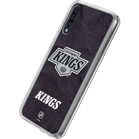 NHL Los Angeles Kings Distressed Galaxy A50 Clear Case